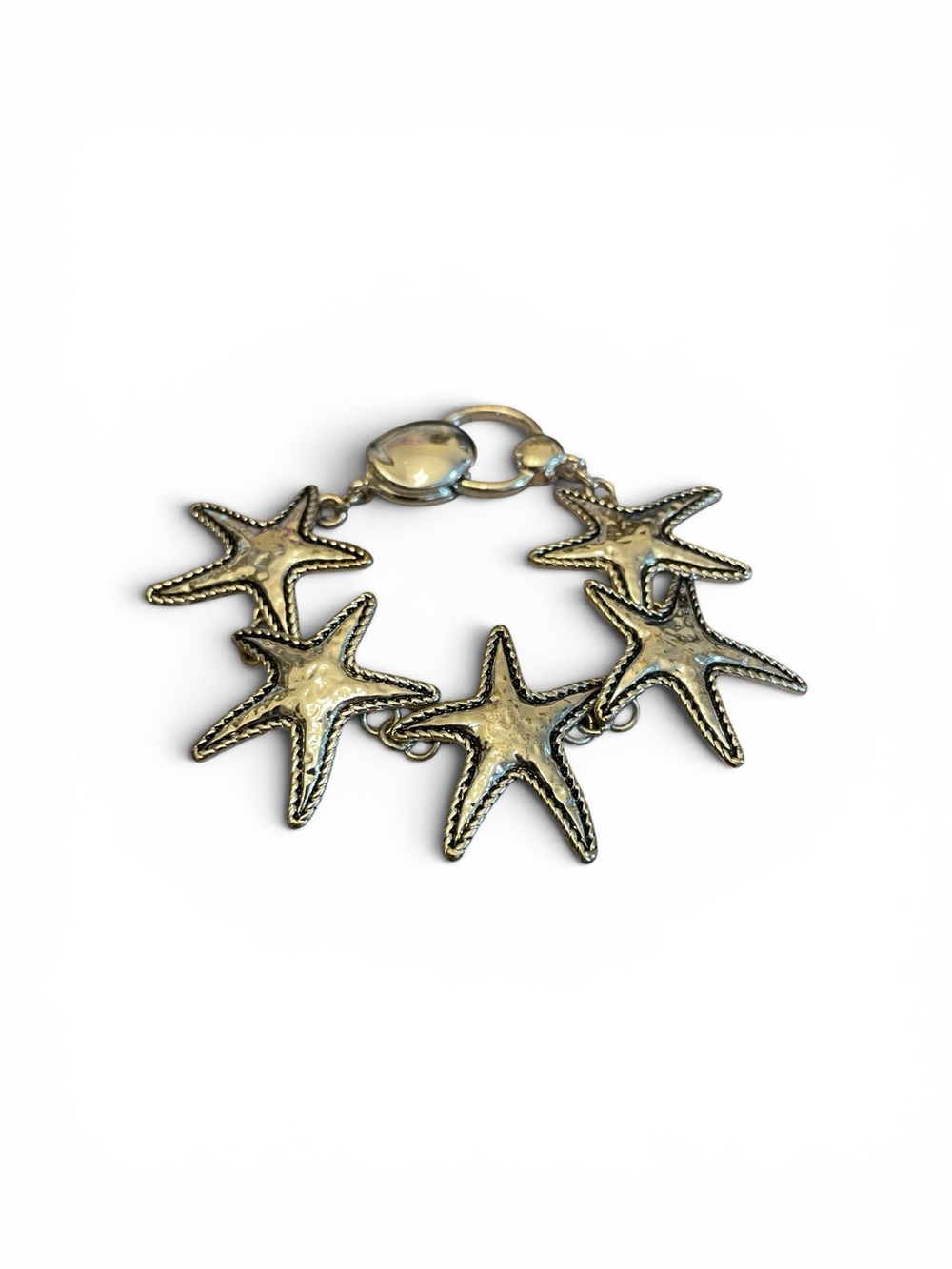 Starfish Charm Bracelet - Silver Tone